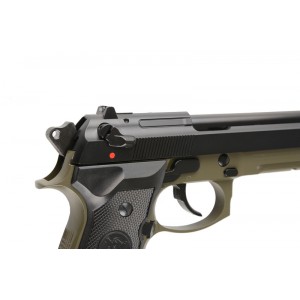 KJ Works Модель пистолета Beretta M9A1 CO2, металл, олива